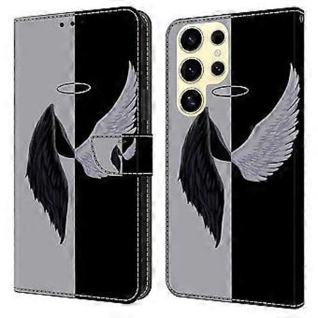 For Samsung Galaxy S25 Ultra Deksel Magnetisk Lås 3D Mønster Lær Lommebok Telefon Deksel (Stil C)