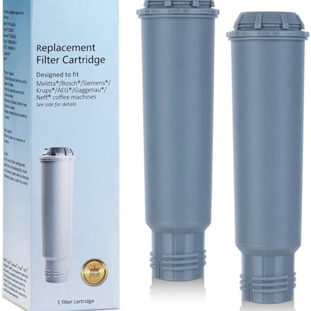 2 stk. Vannfilterpatroner for kaffemaskin for Melitta, Krups Claris F088, Nivona automatiske kaffemaskiner (LGL)