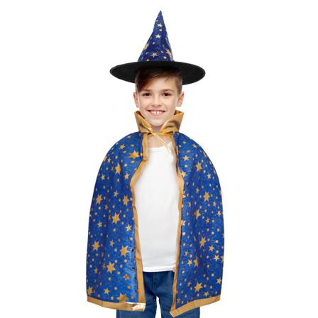 Halloween Cosplay-kostym För Barn, Rekvisita, Häxkappa