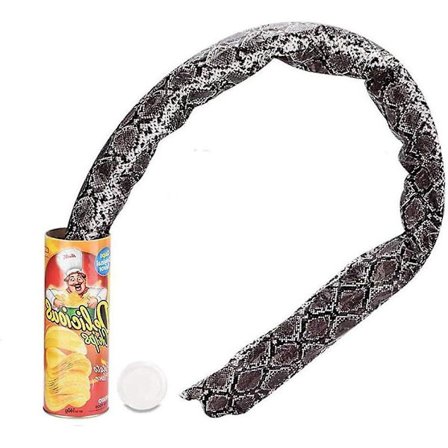 Hermetisert potetgull slange Vanskelig leketøysnøk Magiske rekvisitter Morsom skrikeboks Sprettende slanger til aprilsnarr og halloweenfest