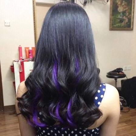 TG Färgat Hårförlängningsklämma Rakt Långt Hårstrå