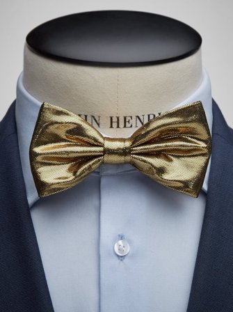 John Henric Men's Goldene Formelle Fliege Size Pre-tied