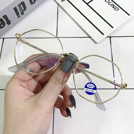 Anti-Blue Light Glasögon Fyrkantiga Glasögon GULD GULD