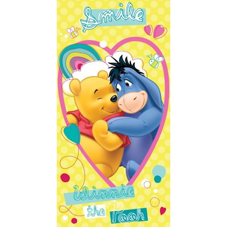 Disney Winnie the Pooh Badhandduk, Strandhandduk 70x140cm - Smiley Design