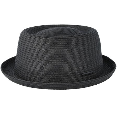 Stetson - Zwart porkpie Hoed - Toyo Black Porkpie @ Hatstore
