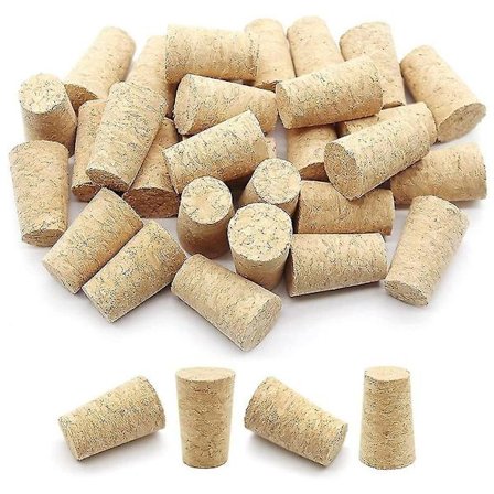 100 stk. Tilspissede Vinkorker Gjenbrukbare Tre Korker Bærbare Tettende Vinkork Vinkork For Flasker W