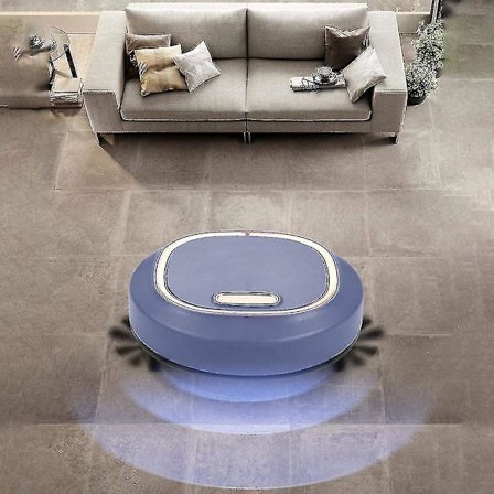 Robotstøvsuger, 3 i 1 Gulvstøvsuger og mopp, Super Sugestyrke, 1500pa Robotstøvsuger med Moppfunksjon, Ideell for Kjæledyr