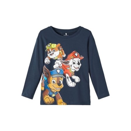 Name it langærmet top, Paw Patrol, blå, str. 86