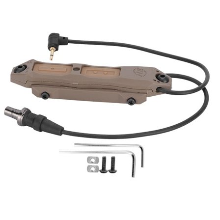 Manuel dobbelt trykafbryder til udendørs lommelygte til PEQ lys tilbehør dobbelt afbryder