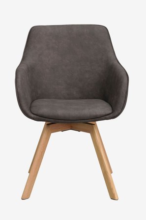 Rowico Home - Alison stol med armlæn, 2-personers - Grå - Stole med armlæn - Fra Homeroom