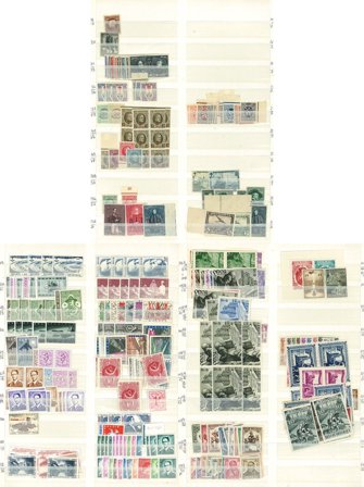 Belgien og Holland til 1997 - Dubletsamling i 1 tyk insticksbok