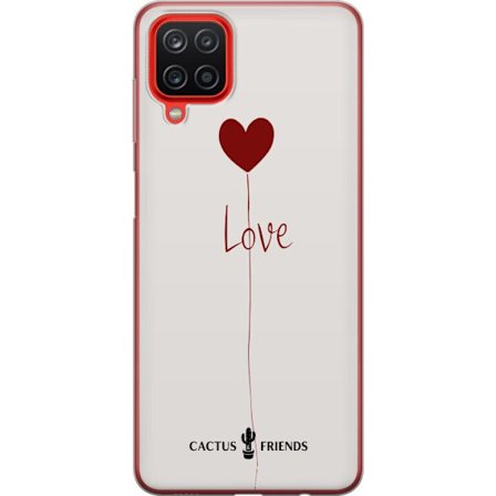 Yhteensopiva Puhelinkuori Samsung Samsung Galaxy A12 Cactus and Friends - Love Balloon Minimal
