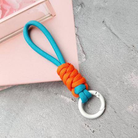 Nøglering lanyard stærk rem til nøgler Flettet paraply reb Ha A6