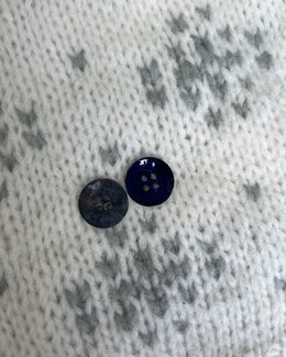 Nappi Helmiäis Sinimeleerattu-20 mm