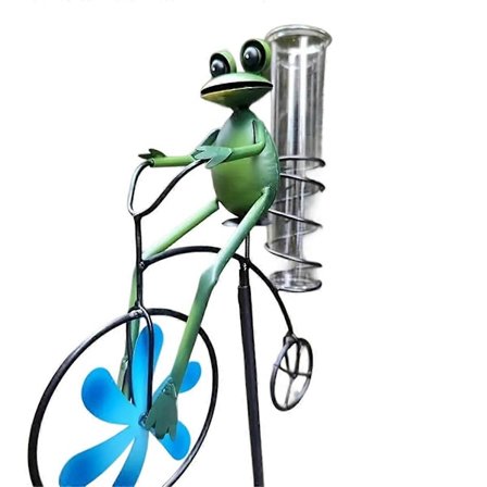 Regnmåler, 7 tommer kapacitet opgraderet glas regnmåler udendørs - Aftagelig regnmåler med L-formet metalpæl til haven