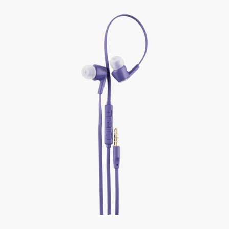In-ear-hörlurar 3.5 mm kontakt lila