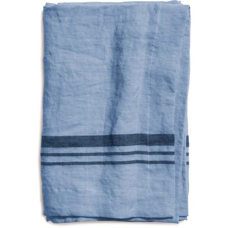 Top drawer Duk LIMRICK i linné, stripe, Misty Blue | Inredning > Textil > Duk | Bagaren och Kocken