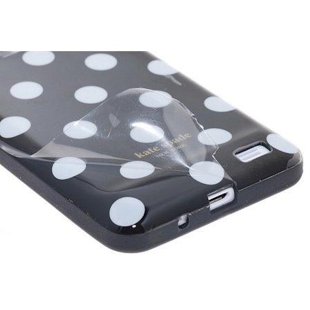 Polka Dots flexiCase skal till iPhone 4 / 4S (Bl)