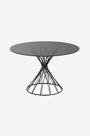 Kave Home - Ruokapöytä Niut, Ø 120 cm - Harmaa - Ruokapöydät - - Homeroom