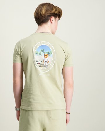 Baron Filou Oval Backprint T-Shirt Grön T-shirts Kille - Kids Brand Store