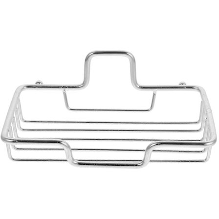 Veggmontert såpeholder uten boring, dreneringsstativ i rustfritt stål, såpeorganisator for bad