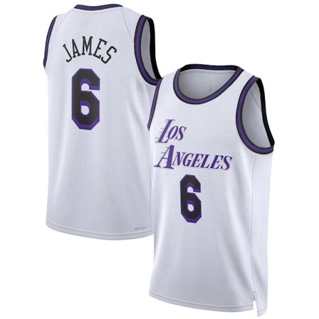 2023 Ny säsong NBA City Edition tröja LAL NO 6 tröja