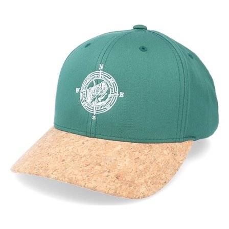 Hunter - Green adjustable Czapka Z Daszkiem - Fishing Compass Spruce/Cork Adjustable @ Hatstore