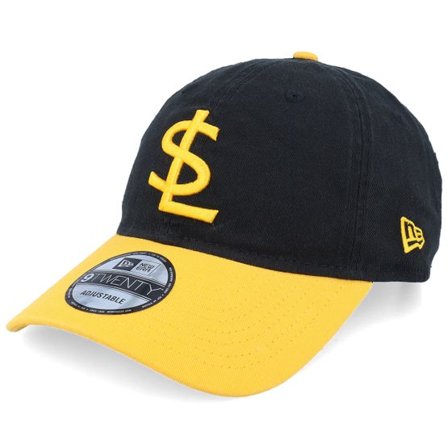 New Era - MiLB Svart unconstructed Keps - Salt Lake Bees Milb Ac 9TWENTY Black/Yellow Dad Cap @ Hatstore