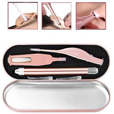 3 st Set Led Light Ear Pick Ear Wax Remove Earpick Nose Clean