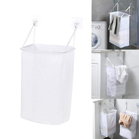 Net Vaskeri Opbevaringskurv Holder Foldbar Væghængt