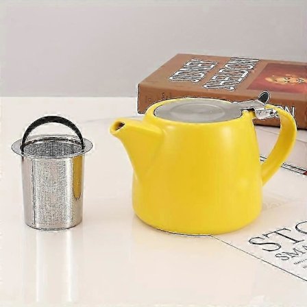 Autentisk japansk tekanna i keramik | Rostfri sil | Elegant och funktionell för eftermiddagste och ceremonier