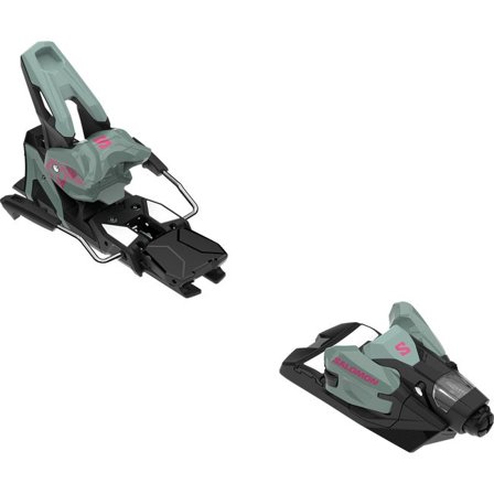 Salomon - Fixations de ski All-Mountain unisexe Strive 14 Gripwalk - Iceberg Green / Black / Sachet Pink