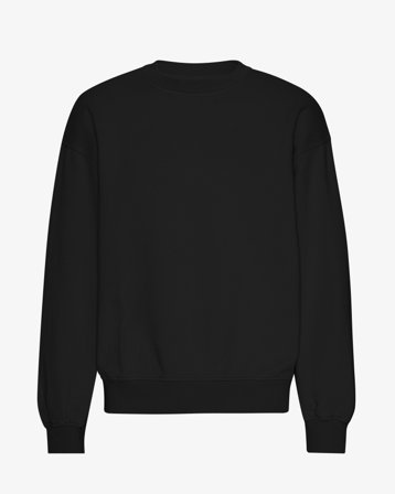 Organic Oversized Crew - Deep Black XL