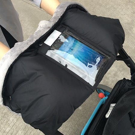 Vagn Handmuff, (Svart) Vinter Anti-Frys Handskar för Baby S
