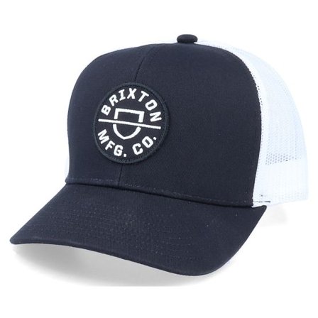 Brixton - Svart trucker Keps - Crest MP Black/White Trucker @ Hatstore