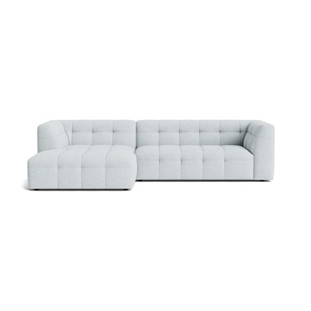 Palermo chaiselong sofa, venstrevendt - Aragon Krystal Blå - 300x180x73 - Sofa, chaiselong