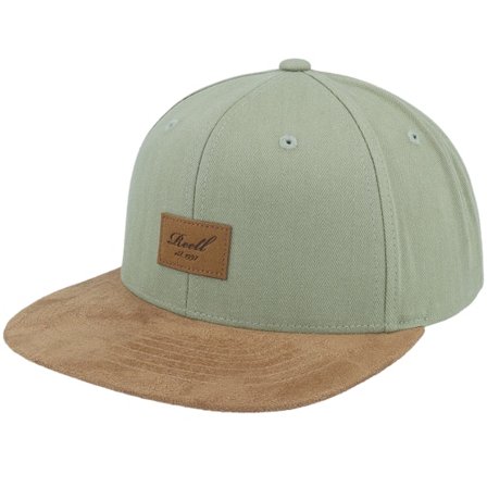 Reell - "Suede Cap Seagrass Herringbone " Snapback Green Cap - @ Hatstore