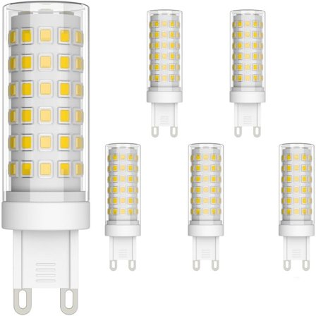 Pakke G9 LED Pære 9W Energibesparende Svarer til 70W Halogenlampe G9 LED 360° Strålevinkel AC220-240V 700LM Naturhvid 4000 [Energiklasse D]