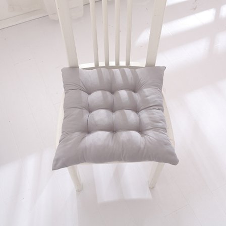 Stolhynde, med ryglæn, 40*40 cm blød sædehynde, åndbar sædehynde, med stropper, gr...