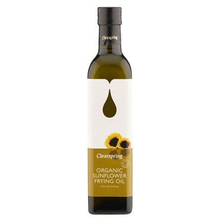 Clearspring Solsikkeolie stege Ø 500 ml, Helse & Madvarer, Olier & Eddike, Øvrigt