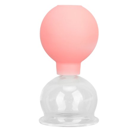 Glas silikone kop til cupping terapi med vakuumsug til ansigtshudpleje - Model 4