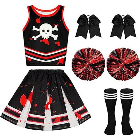 2025 Halloweenfest Kostym Pirat Performance Kostym Barns Digitaltryck Cheerleading Performance Kostym