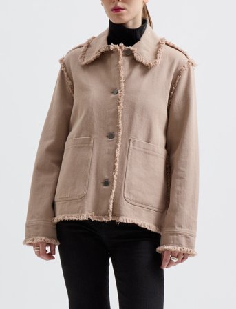 Brixtol Textiles Sissel Distressed Light Taupe - Beige - L