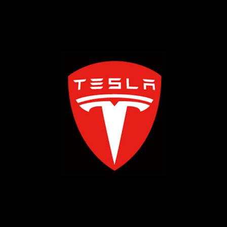 2 stk Tesla MODEL-S/3/X/Y full serie dør laser projeksjon