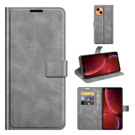 iPhone 13 Leather Wallet Grey