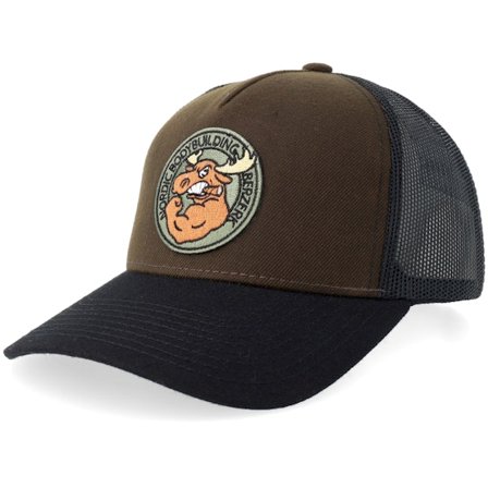 Berzerk - Brown - trucker - Cap - Jacked Moose Olive Round Patch Brown/Black A-frame Trucker - Hatstore