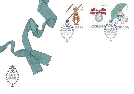 Danmark 2015 - Danske Ordner(3) FDC - Førstedagskuvert