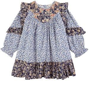 Kids - Louise Misha Lara Floral Dress Blue 4 Years - Dresses - 4 years - Blue