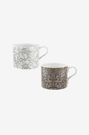 Spode - Mugg Pure Morris 2-pack - Bachelors & Acorn 0.34L - Flerfarvet - Kopper & krus - Fra Homeroom