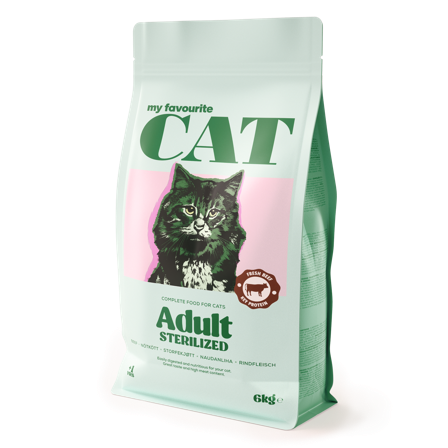 My favourite CAT - Sterilisert oksekjøtt for voksne katter 6 kg - Katt - Kattefôr & kattemat - Tørrfôr for katt - ZOO.no